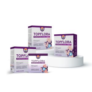 TopFlora Probióticos Vivos + Fibras - 3 Caixas